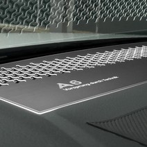 JSTAR 아우디 A6 대쉬보드 센터스피커 포인트 몰딩 플레이트 스크래치 오염방지 실내 악세사리, 실버-대쉬보드스피커