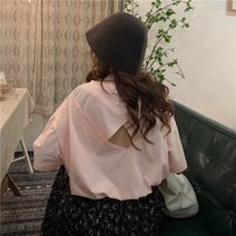 뒷태 포인트 빅사이즈 반팔T