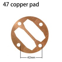 공기 압축기 실린더 헤드 가스켓 종이 씰 51 65 80 90 용 두꺼운 펌프 액세서리, 14 47 Copper gasket