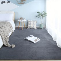풀커버 올오버 솔리드 침대 아래 베드 사이드 러그 룸 침실 러그 침대 앞 베드 발 매트 거실 숏 보풀 매트