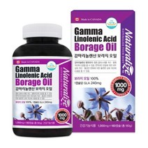 네추럴라이즈 감마리놀렌산 보라지오일 생리전증후군 갱년기열감 보라지유 신장에좋은영양제, 180캡슐, 2개