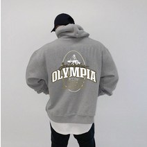 헬창 올림피아 후드티 빅사이즈 오버 루즈핏 남성 운동복 가을 겨울 헬스웨어