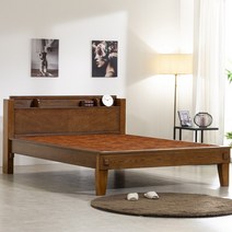 HD 051Q 퀸 황토숯볼 흙침대, 브라운, 단품