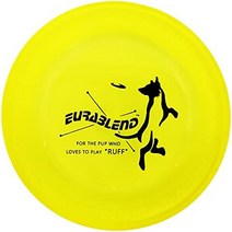 강아지원반 wham-o eurablend 패스트백 프리스비 고내구성 k9 도그 플라잉 디스크, 노란색