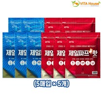 비타하우스 제일파프 핫 쿨 5매 5개 허리통증 손목 무릎 파스, 핫 5팩(25매)