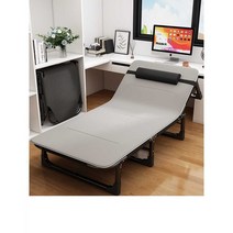 간병베드 1인용 자취 원룸 접이식 보호자 간이 침대, 75cm 블랙+블랙 4D통기성쿠션