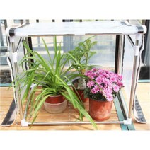 SKANDSALO 베란다 비닐하우스 미니 소형 다육이 옥상 온실 하우스 G, 120x80x80-90개