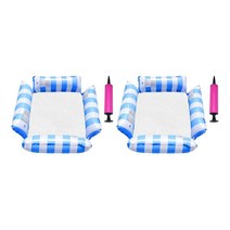 바닷가를 위한 2pcs 뜨 의자 물 장난감 부유물 라운지용 의자, 파란색, PVC
