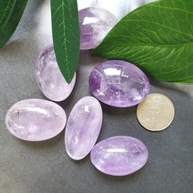 천연 라벤더 자수정 에너지 원석, 20g