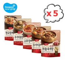 동원 양반 국/탕/찌개x5개 [청국장/고추장/된장/감자/육개장], 청국장 460g×5개, 5개