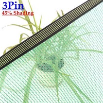 3 ~ 12 핀 녹색 자외선 차단 HDPE 햇빛 가리개 그물 야외 전망대 캐노피 그늘 메쉬 온실 정원 식물 수영장 차양 그물103566, 2mX7m, 3Pin Green
