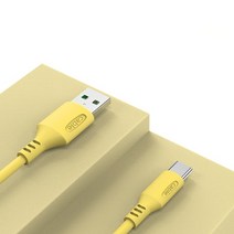 c타입 충전기 usb 케이블 충전선 c핀케이블 젠더 4a usb type c 케이블 액체 부드러운 접착제 마이크로 usb 고속 충전 케이블은 안드로이드 vivooppo xiaomi, C형 노란색, 1.5m