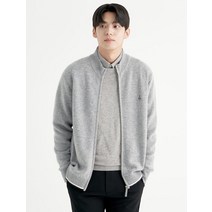 BEAN POLE 그레이 베럴 울 풀 집업 카디건