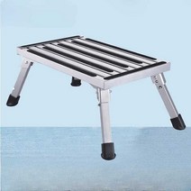 캠핑카 발판 알루미늄 스텝 트레일러 카고 디딤판, 타입A 48x30x22.5cm