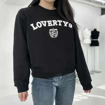러버티나인 스웨이드레터링 스웨트셔츠 / 맨투맨