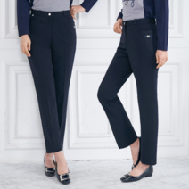 모슬린 여성 엄마옷 레오배색 기모 일자 정장바지 FPN110132 마담/미시옷/중년여성의류/빅사이즈/40대/50대/60대여성옷