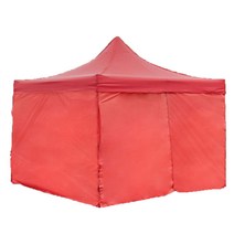 스위트리온 캐노피 천막 바람막이 4면 일반세트 불투명 3P + 지퍼 1P, 브라운