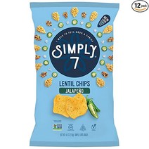Simply 7 렌틸 칩 할라피뇨 113.4 g 4Oz 12팩