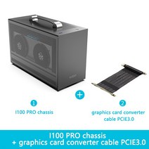 Pccooler I100 Pro PC 컴퓨터 케이스 유형-C/USB 3.0 모든 알루미늄 슈트 케이스 휴대용 미니 ITX 섀시 SFX 전원 공급 장치 지원, 08 I100 PRO GY Suit