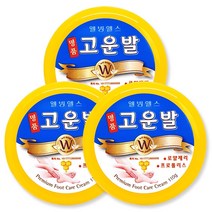 웰빙헬스 명품 고운발 풋 크림, 명품 고운발 노랑 110gX3, 3개