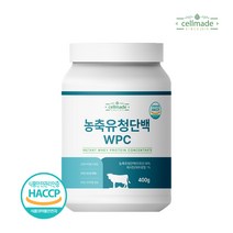 농축유청단백분말 WPC 단백질보충제 단백질파우더 다이어트 헬스 셀메이드 400g, 1통