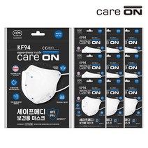 웰크론 케어온 세이프메디 KF94마스크 [2D새부리형] 1Px10개, 단품