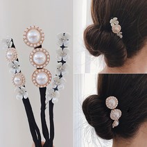 미스21 여리 당고 머리밴드 똥머리 스틱 올림머리 헤어끈 머리끈 (hs495)