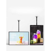 디지털메뉴판 전자메뉴판 카페 메뉴 모니터 천장 벽, 60X240cm 가로