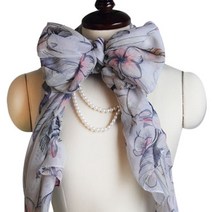 마이찰리_MyChale마켓_B005 아네모네 스카프 봄스카프 디자인스카프 선물용스카프 플라워스카프 패션스카프_마이찰리_MyChale