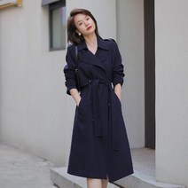 여성가을원피스 트렌치코트 코트형 미디 원피스 롱자켓