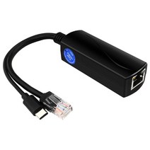 Gigabit Poe Splitter Type-C IEEE 802.3AF 10/100/1000MBPS IP 카메라 및 Raspberry Pi 용 이더넷 오버 전원