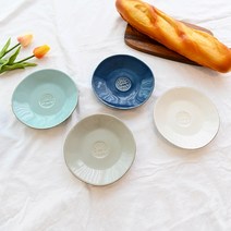 코스타노바 브래드접시 16cm (화이트 그레이 아쿠아 블루), 단품