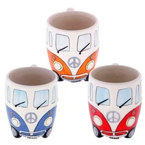 아트박스/디자인에버 레트로 캠퍼 밴 머그 컵, 오렌지, 옵션선택