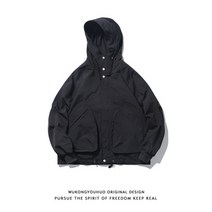 스트리트 후드 포켓 카고 남성 루즈핏 캐주얼점퍼