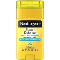 Neutrogena 비치 디펜스 광범위한 스펙트럼 SPF 50+ PABA 프리 옥시벤존프리 방수 선스크린 스 43g 1개, 6개