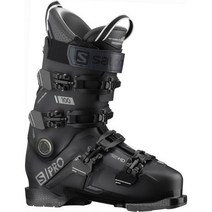 살로몬 SPRO 100GW 스키부츠 남성용 20212022, Black/Beluga/Dark Silver, 26.5 Mondo