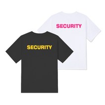시큐리티 SECURITY 보안요원 기능성 티셔츠 커스텀 가능