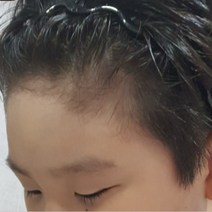 남자물결머리띠 철 스프링 쇠 유광 웨이브 검정