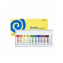 샤미 수채화 물감세트 학생용, 10ml, 12색
