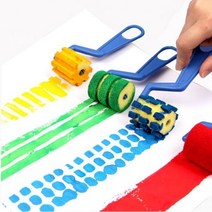 [바보사랑] 손잡이모양롤러(4종)/모양찍기/미술재료/스펀지붓