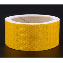 야간 가이드용 안전 반사광 테이프 10M 방지턱 미끄럼주의 차선규제 아파트 행사장, 색상, 황색