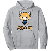 산리오 후드티 Aggretsuko 캐릭터 앞뒤 풀오버 후디 130539