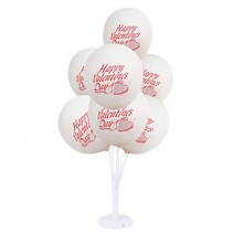 해피 발렌타인데이 풍선 스탠드 2세트 생일파티 파티