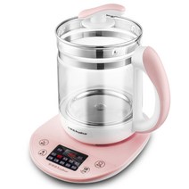 유리차주전자 영사달 많다 기능 양생 전기열 태우기 주전자유리 터치스크린 물격리 제비 집 찜이다 은귀 꽃 2639588841, 싱겁다 핑크 (있음 그물 )