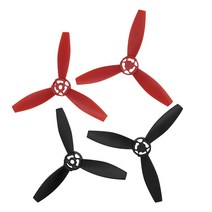 4pcs Black/Red Plastic CW/CCW RC Drone Parts Flying Blades Propellers for Parrot Bebop 2 Drone Aircr