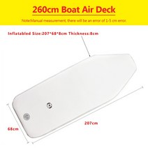 바나나보트 수상레저 FRP보트 다중 사이즈 에어 데크 1.75-3.6m 풍선 보트 PVC 바닥 인용 낚시 카약, 04 207X68X8cm