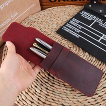 빈티지 가죽 펜홀더 케이스 수제 보관 레트로 파우치, 퍼플 스몰 UK00882, 본상품선택