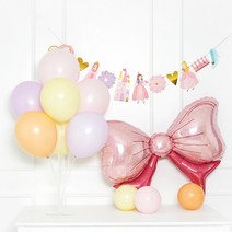제이벌룬 풍선 스텐드 생일파티 세트, 핑크리본