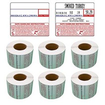 CAS 라벨 6롤 LST-8030 열 - 3 600 라벨 58 x 50mm 프린터 인쇄 스케일 CAS LP-1000 CL-5000 CL-5500 CL-7200 쉬운 무게 LS-1, 6 Rolls, 8030, 8030