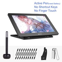 15.6인치 터치 패널 휴대용 모니터BOSTO 15.6 인치 IPS 그래픽 드로잉 태블릿 디스플레이 모니터 8192 압력, 01 16HD